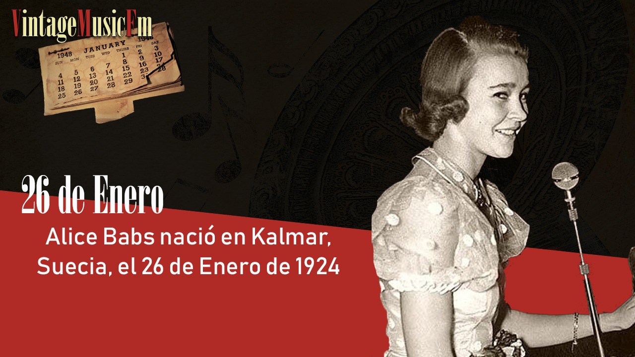 Alice Babs nació en Kalmar, Suecia, el 26 de enero de 1924