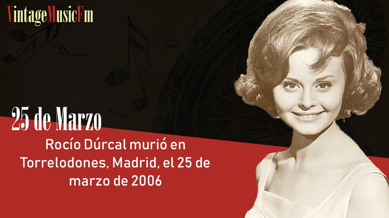 Rocío Dúrcal murió en Madrid el 25 de marzo de 2006