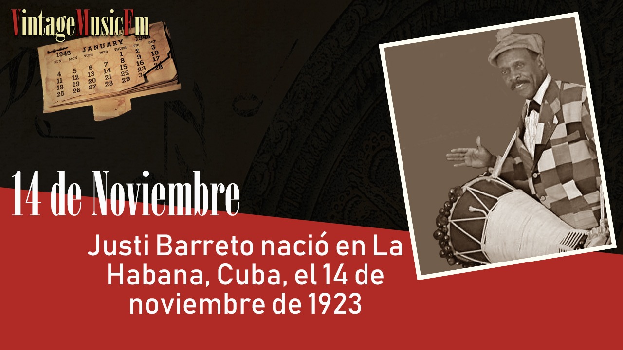 Justi Barreto nació en La Habana, Cuba, el 14 de noviembre de 1923