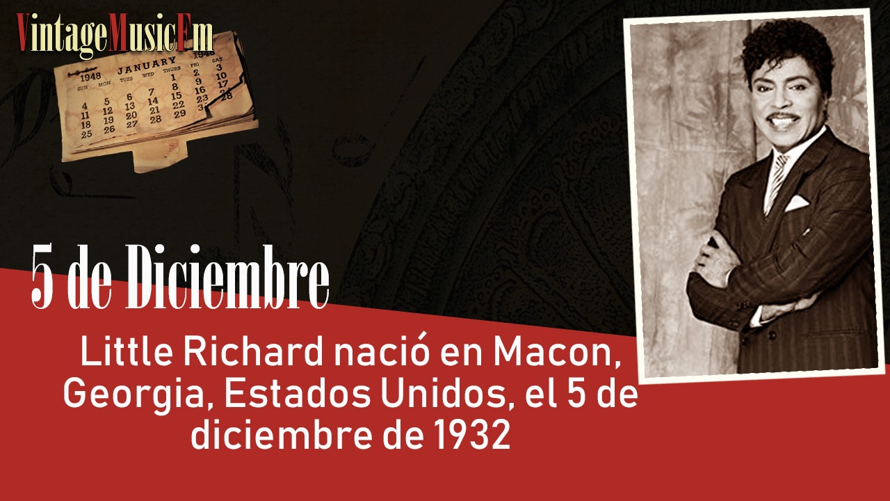 Little Richard nació en Macon, Georgia, Estados Unidos, el 5 de diciembre de 1932