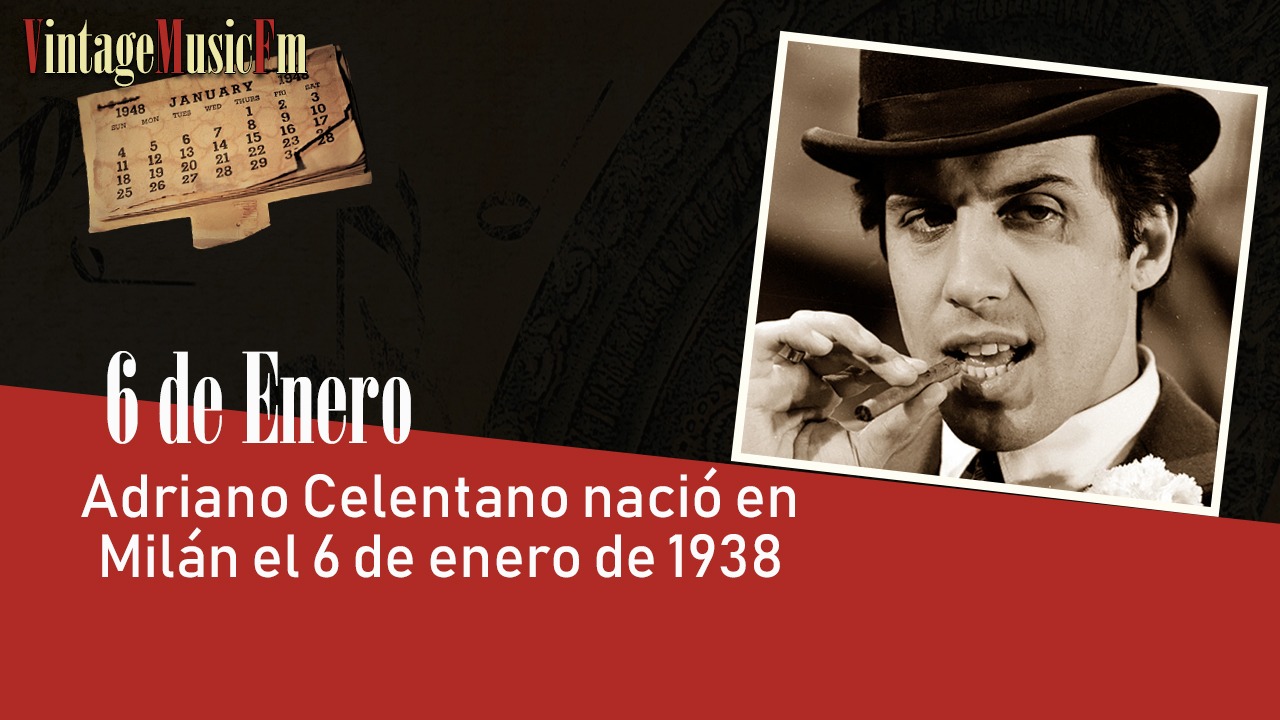 Adriano Celentano nació en Milán el 6 de enero de 1938
