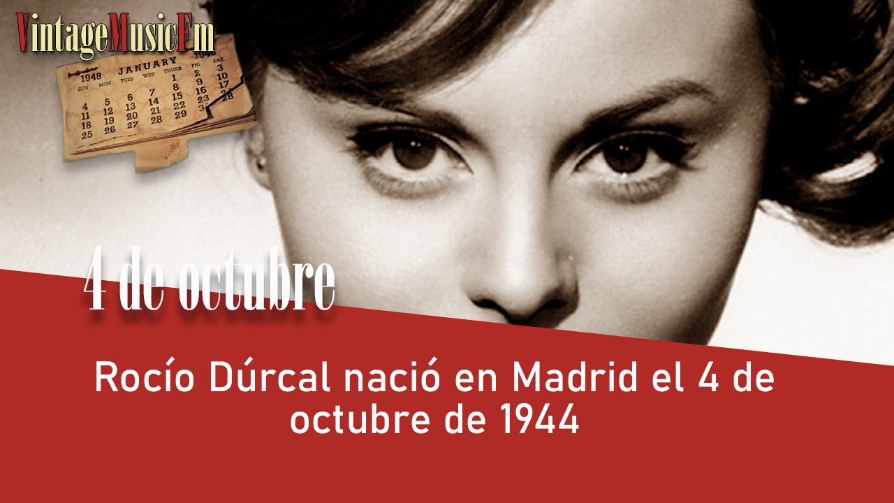Rocío Dúrcal nació en Madrid el 4 de octubre de 1944