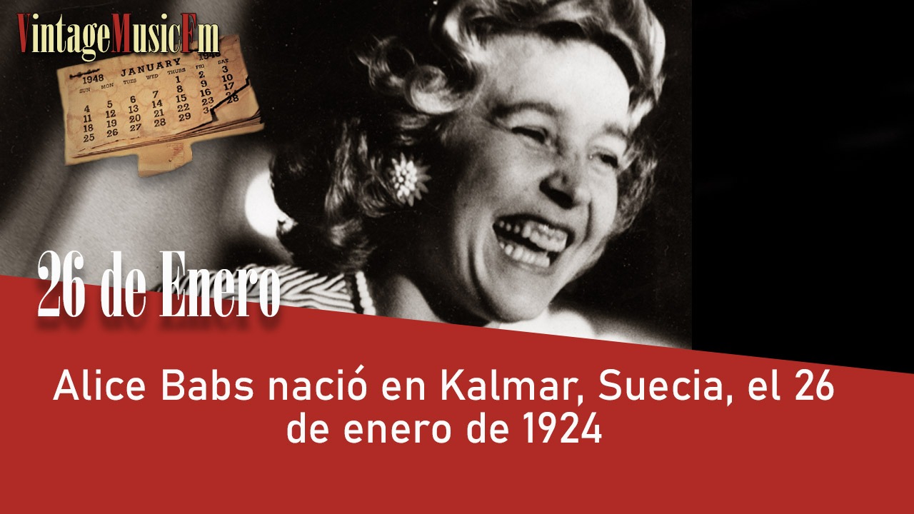 Alice Babs nació en Kalmar, Suecia, el 26 de enero de 1924
