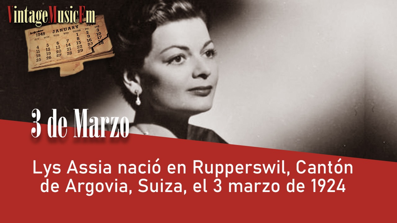 Lys Assia nació en Rupperswil, Cantón de Argovia, Suiza, el 3 marzo de 1924