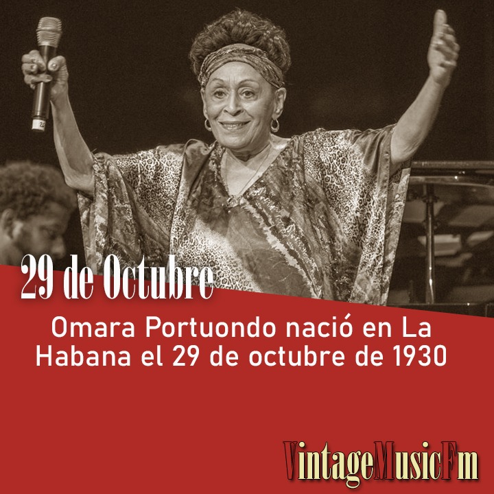 Omara Portuondo nació en La Habana el 29 de octubre de 1930