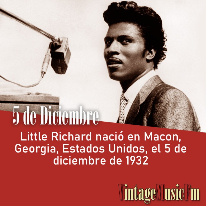 Little Richard nació en Macon, Georgia, Estados Unidos, el 5 de diciembre de 1932