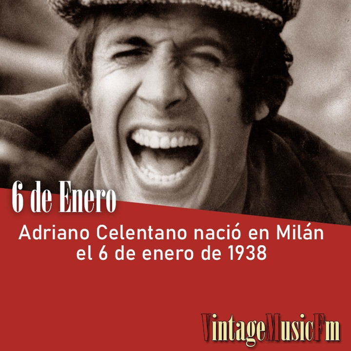 Adriano Celentano nació en Milán el 6 de enero de 1938