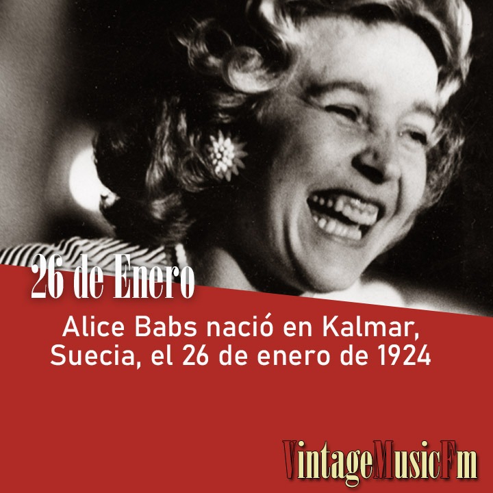 Alice Babs nació en Kalmar, Suecia, el 26 de enero de 1924