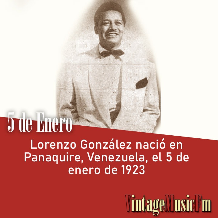 Lorenzo González nació en Panaquire, Venezuela, el 5 de enero de 1923