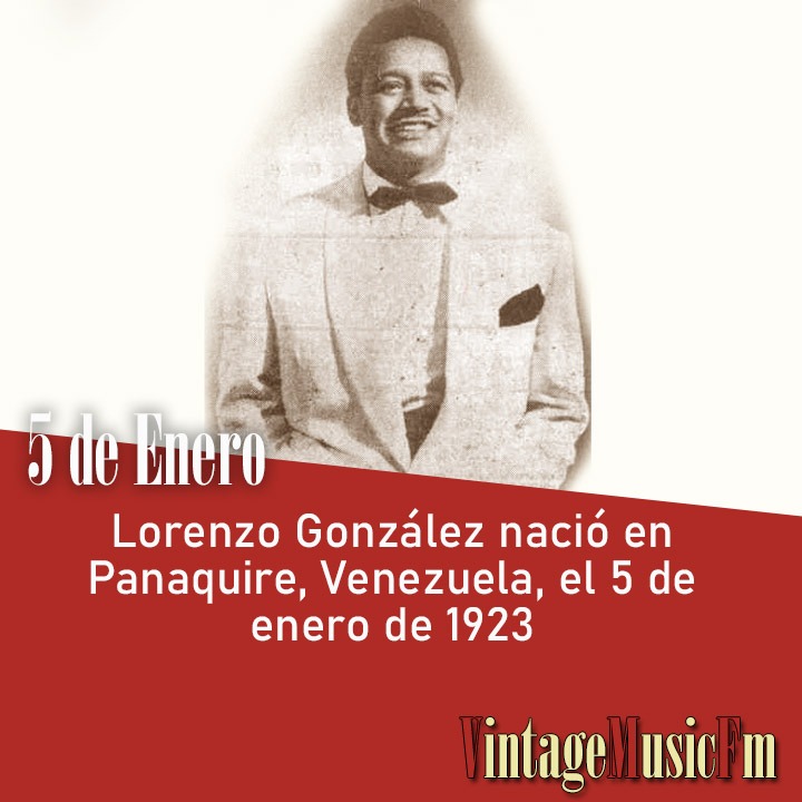 Lorenzo González nació en Panaquire, Venezuela, el 5 de enero de 1923