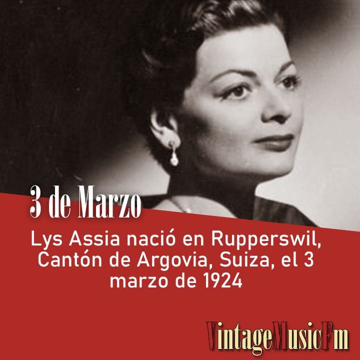 Lys Assia nació en Rupperswil, Cantón de Argovia, Suiza, el 3 marzo de 1924