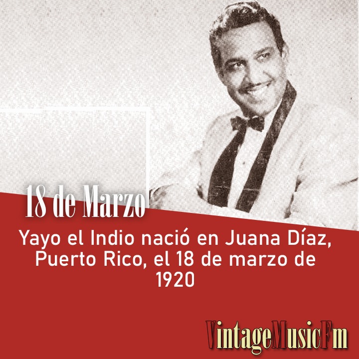 Yayo el Indio nació en Juana Díaz, Puerto Rico, el 18 de marzo de 1920