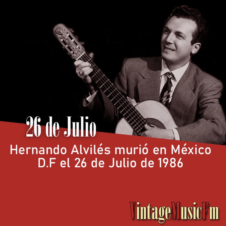 Hernando Avilés murió en México D.F. el 26 de julio de 1986